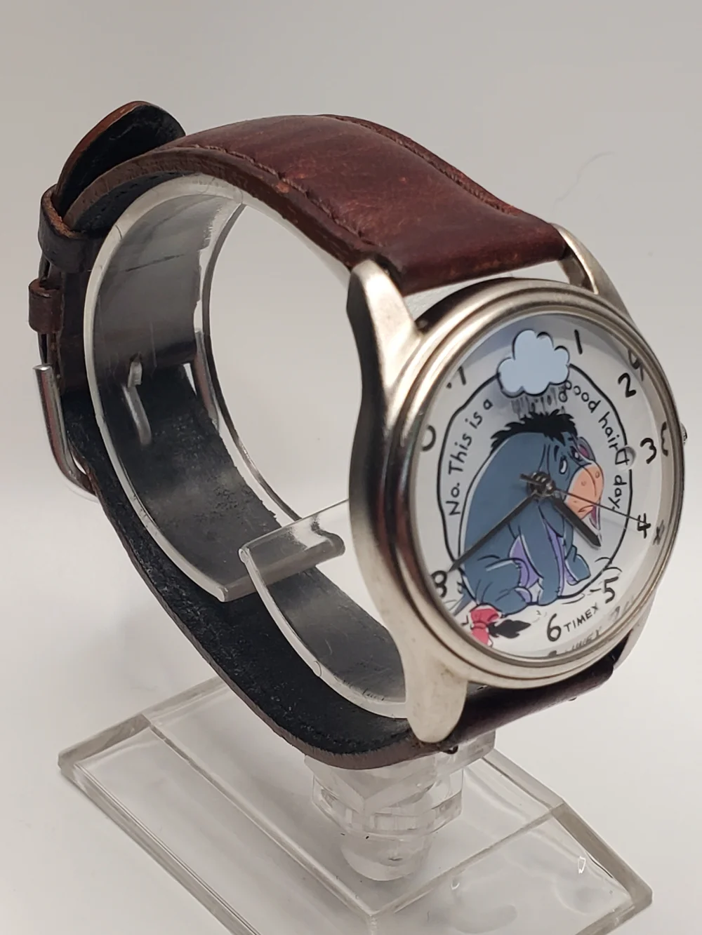 Timex Eeyore Dial Watch with Brown Leather Strap